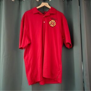 Redwood City Fire Department Men’s Red Polo Shirt